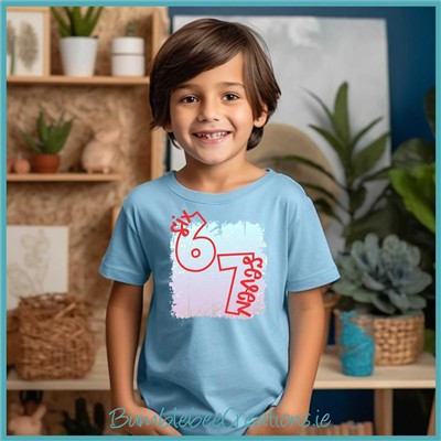 6 7 Tshirt for Kids